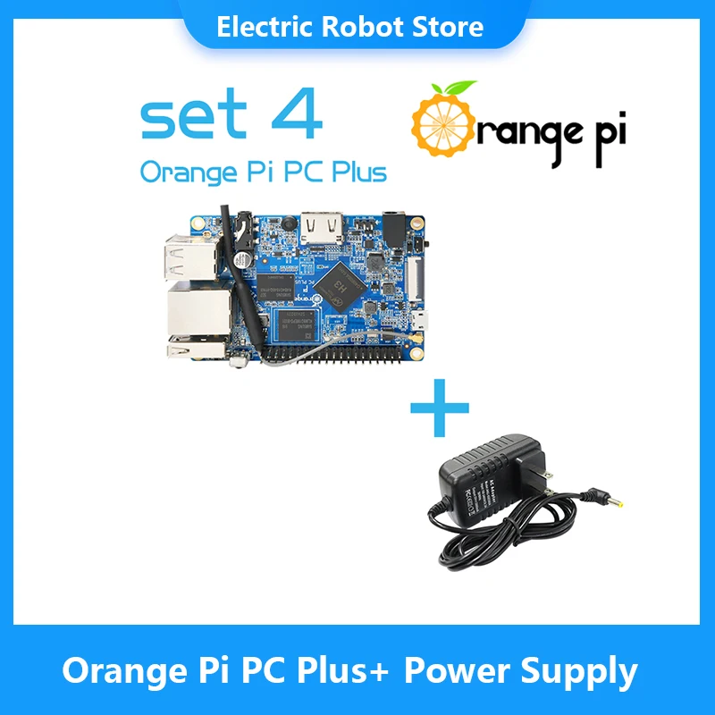 Orange Pi PC Plus+ Power Supply, Run Android 4.4, Ubuntu, Debian Image