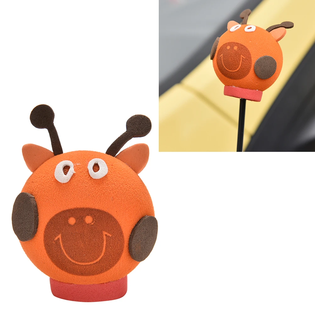 

Cool Giraffe Eva Decorative Car Antenna Topper Balls Orange Car Fashion Exterior Accessories