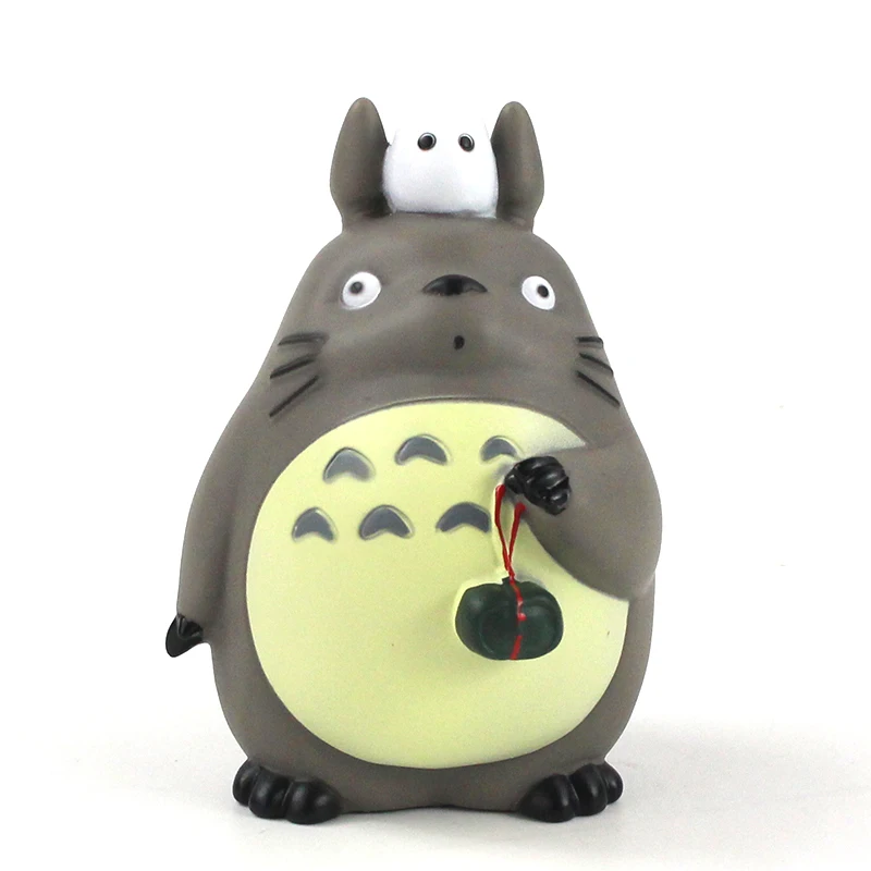 12 см Фигурка Мой сосед Тоторо Игрушки шиншиллы с зонтиком маска Hayao Miyazaki аниме