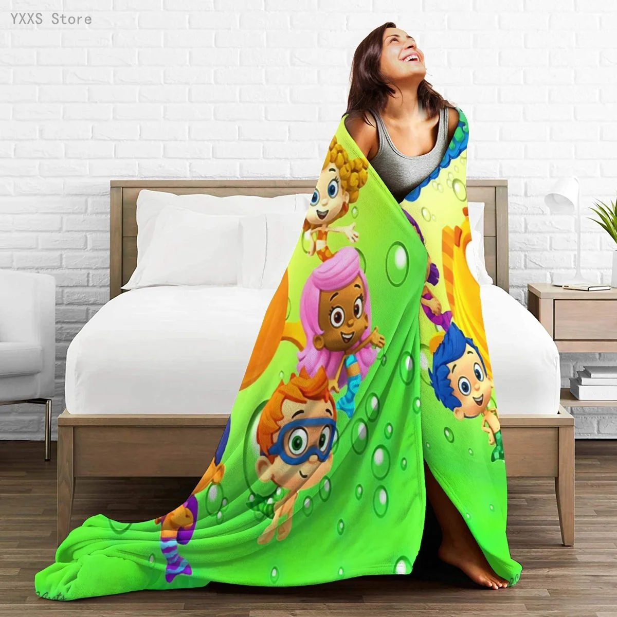 

Anime 3D printed Ultra-Soft Micro Fleece Blanket flannel throw Sherpa bedspread bedding sofa picnic fur soft blanket 300337021