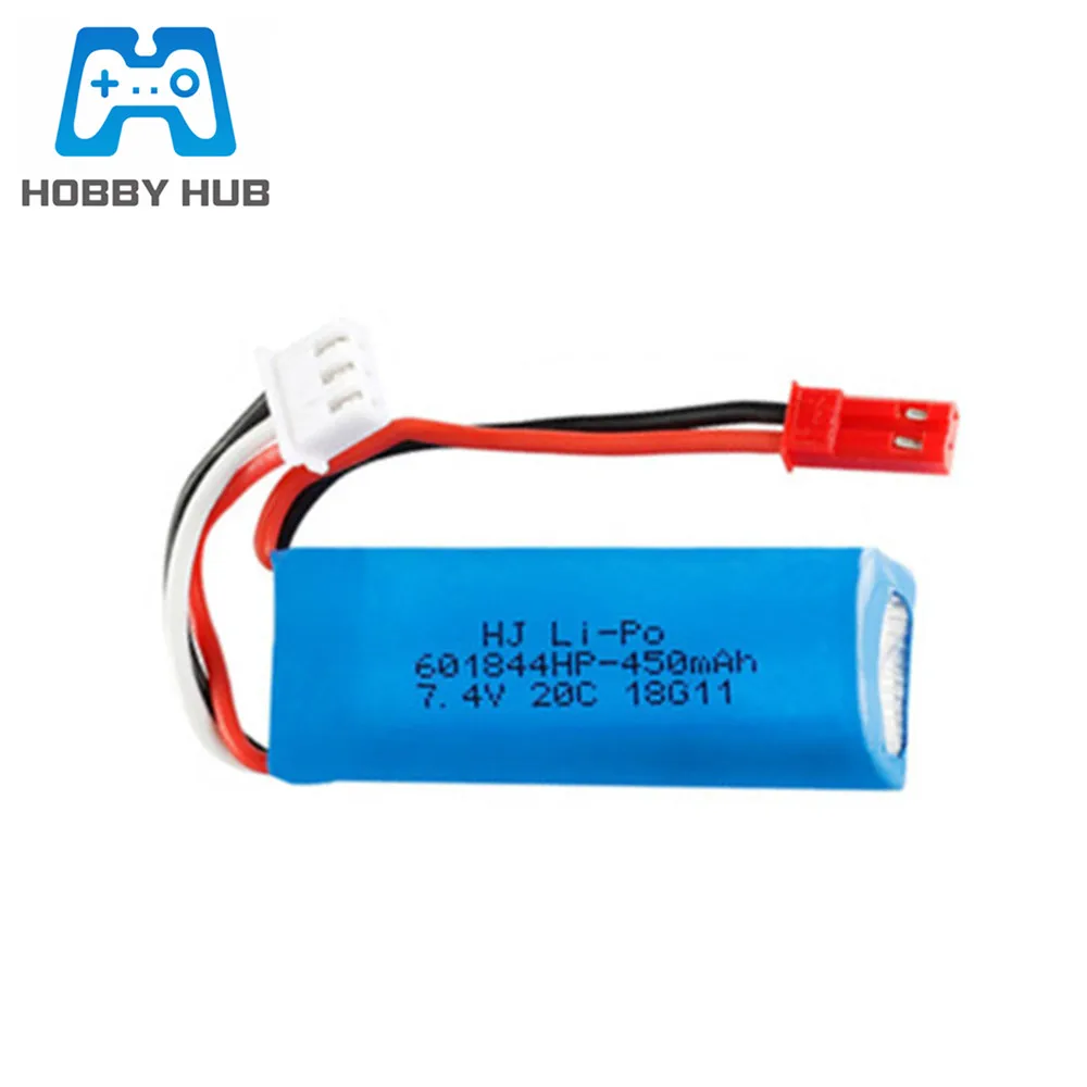 7,4 V 450mAh 20C Lipo аккумулятор и 7,4 v зарядное устройство для WLtoys K969 K979 K989 K999 P929 P939 RC автозапчасти 2s 7,4 v аккумулятор 601844