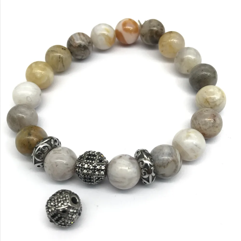 

316l Stainless Steel Metal Crystal Ball Charms Beads 2mm Hole Size Spacer Beads For DIY Jewelry Making Bracelet Beads