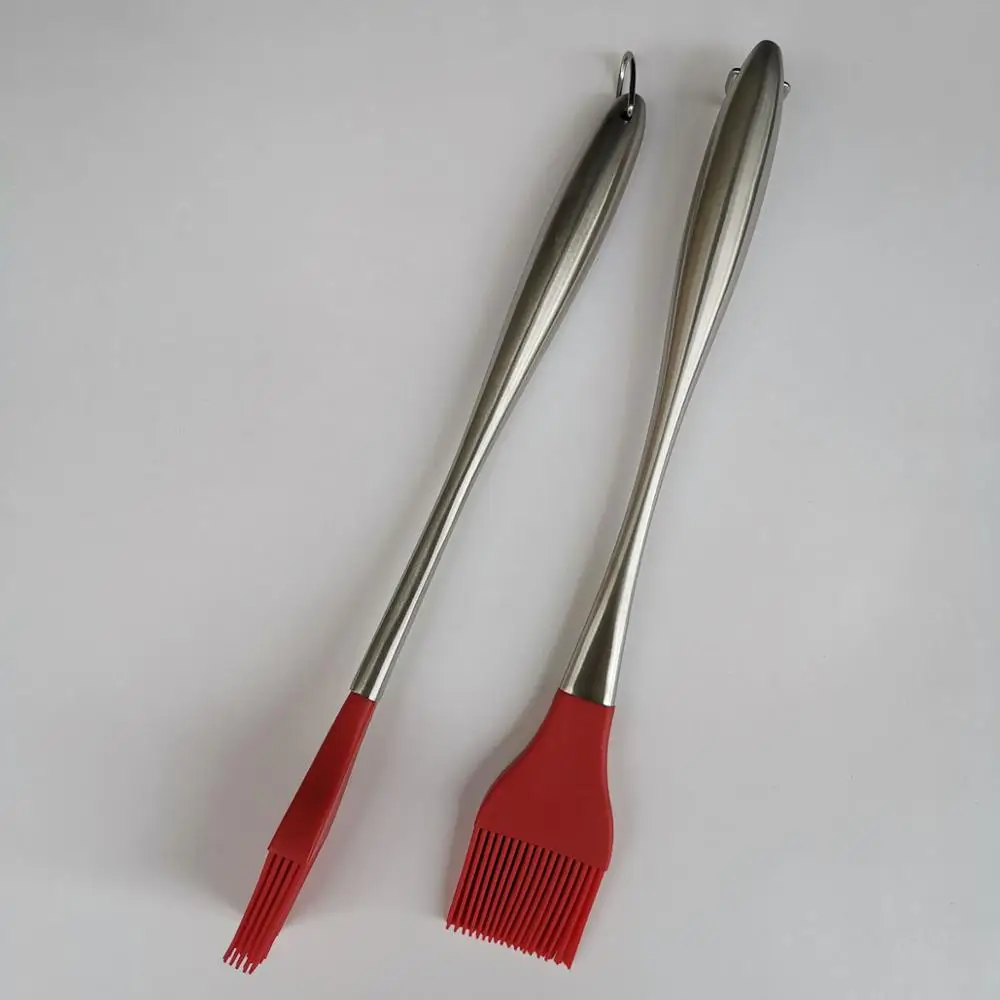 4 7 дюймовый силиконовый телефон с силиконовой щетиной ручка из нержавеющей стали