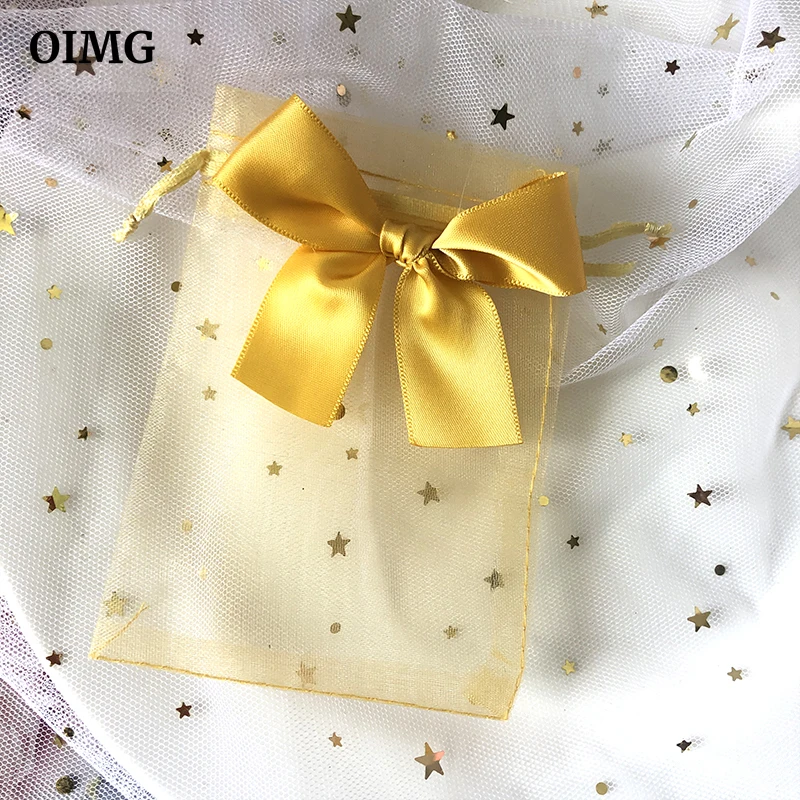 

1pcs 9x12cm Yellow Butterfly Knot Drawstring Organza Bags Jewelry Packaging Bags Candy Wedding Bags Wholesale Gifts Pouches New