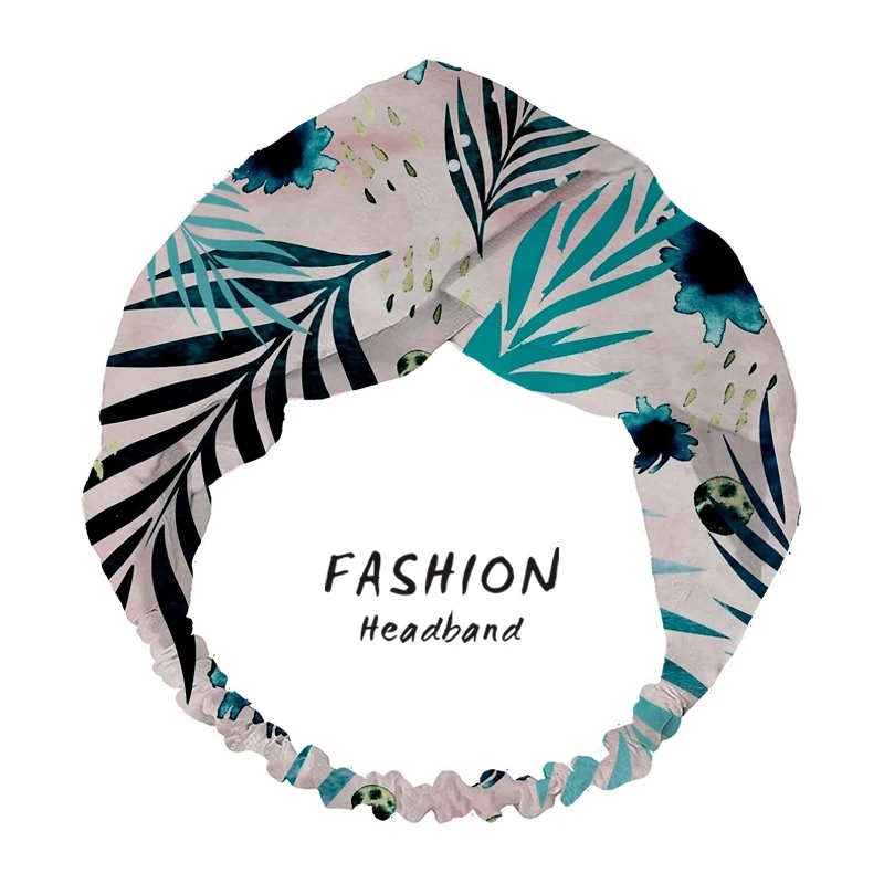 

Fashion Women Summer bandana Hair Bands Summertime Print Headbands Cross Turban Bandage Bandanas HairBands Hair Accessories 2020