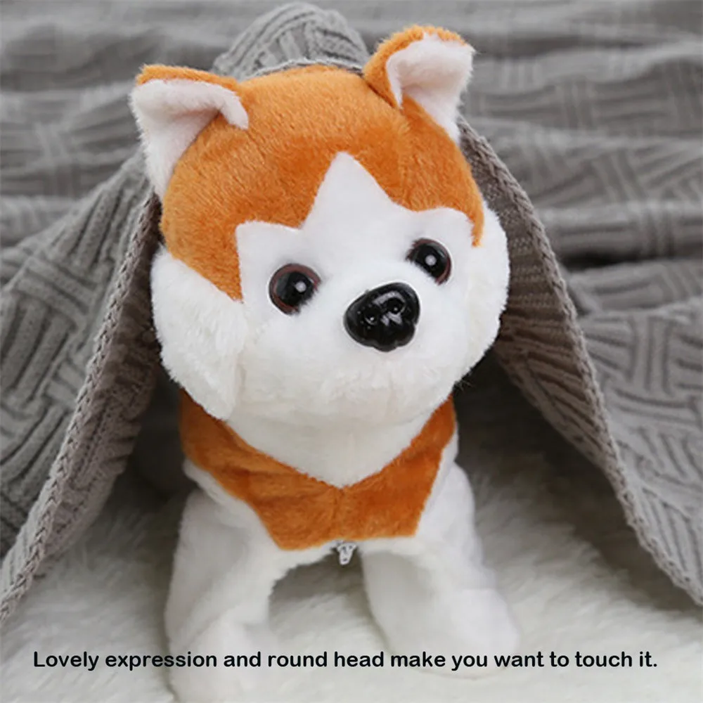 Электрическая ходячая плюшевая игрушка для собаки электронная музыка поводок