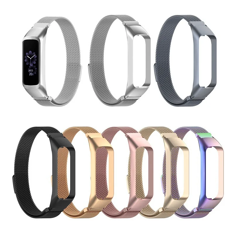 Ремешок из нержавеющей стали для Samsung Galaxy Fit 2 умный браслет магнитный