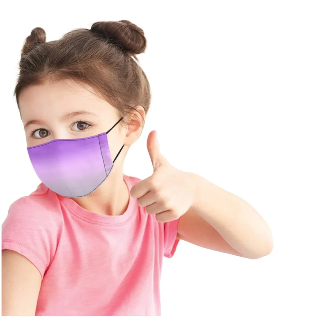 

5pcs mask Kids Reusable Breathable Face Cover Adjustable Cotton Mouth Cover Mask with 10PC Replacement Pad masque