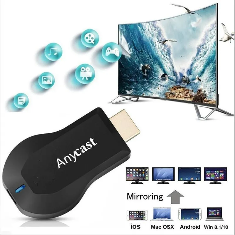 AnyCast M9 Plus ТВ палка Miracast Airplay HD 1080P беспроводной WiFi Дисплей приемник ключ HDMI
