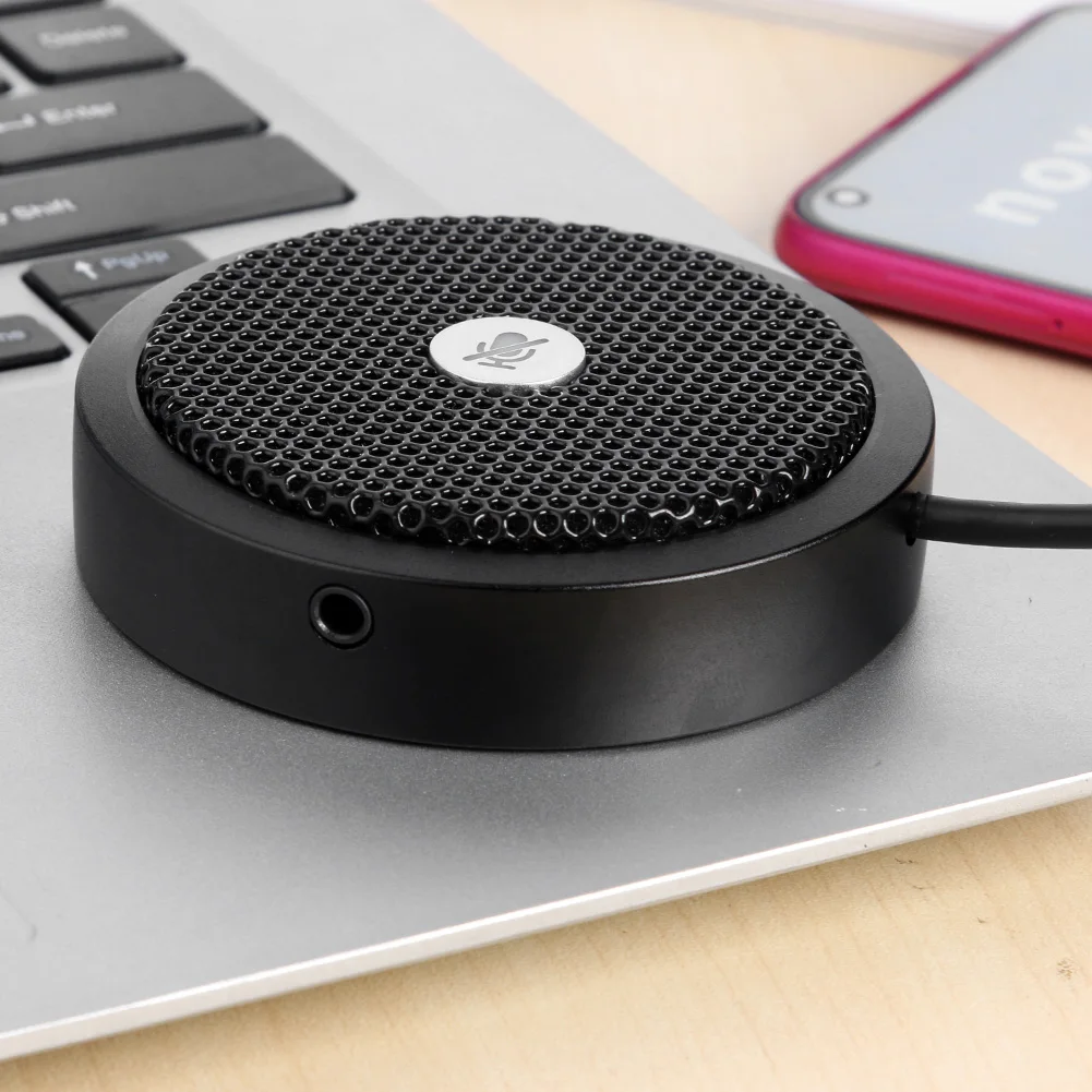 

USB Omnidirectional Microphone Mic Speaker Microphones Video Voice Conference USB Rechargeable Meeting for PC PS4