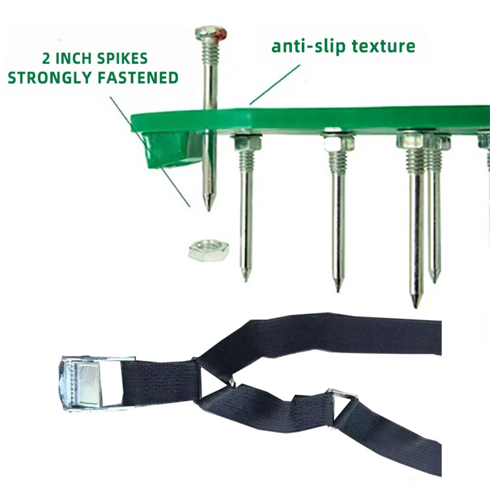 

Lawn Aerator Shoes Grass Easy Install Adjustable Buckle Strap Heavy Duty Loose Soil Outdoor Universal Construction Garden Yard