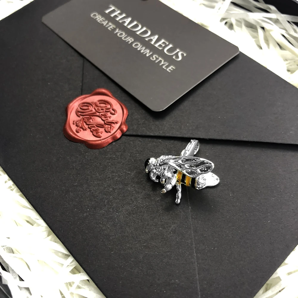 Подвеска насекомое пчела, зима, новинка, модные ювелирные изделия Thomas Bijoux 925 пробы, Серебряный Подарок для Ts женщин и мужчин