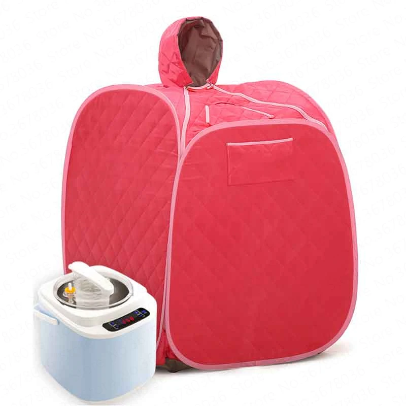 

Portable Sweat Steamer Home Adult Body Steam Sauna Box Home Steamer Therapy Sauna Generator Slimming with Remote Controller
