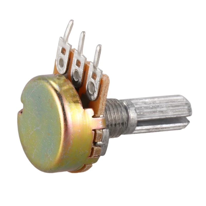 Один линейный тип 3 клеммы вращающийся конический потенциометр 20K Ohm 5