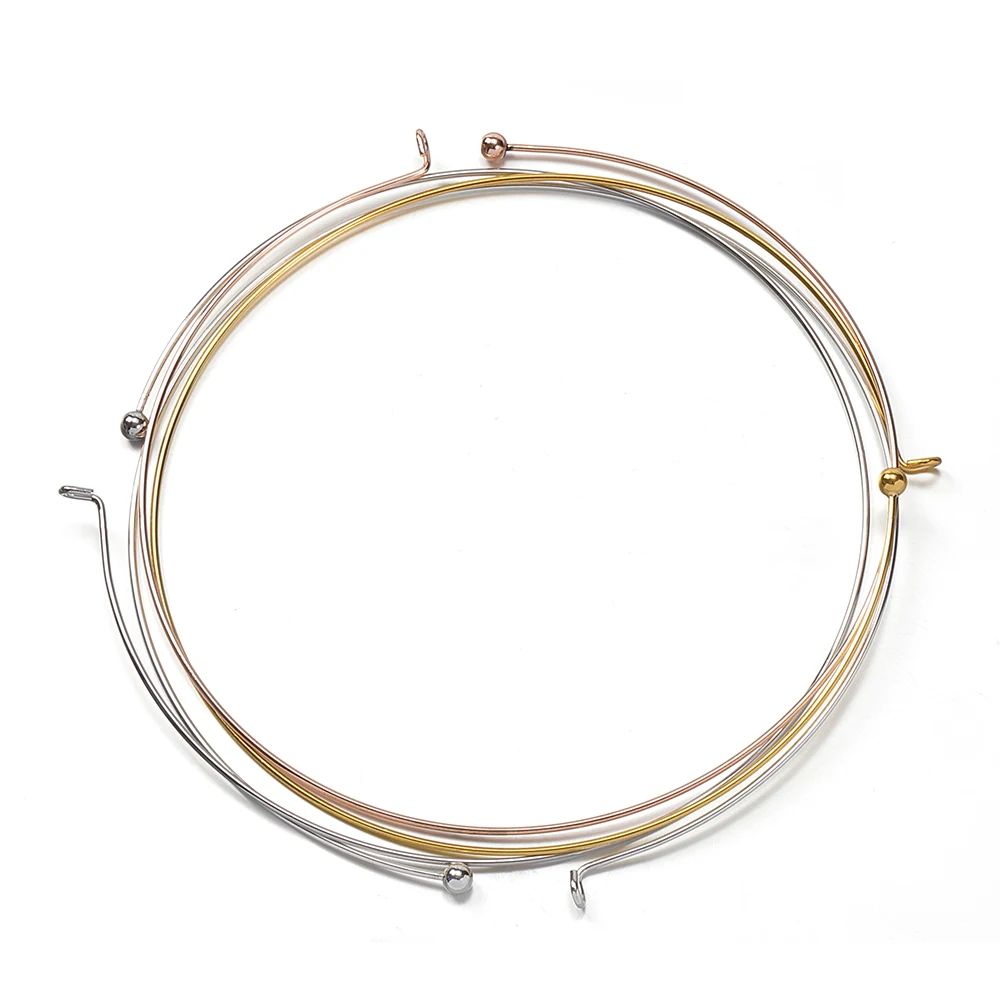 

1pc 130mm Choker Collar Metal Copper Wire Collar Hoop for Jewelry Making Diy Simple Collar Clavicle Necklaces Findings Supplies
