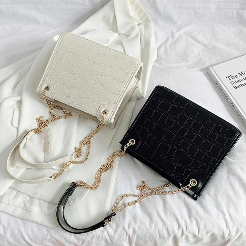 Женская сумка в стиле ретро с крокодиловым узором модная роскошная через плечо