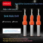 Набор фрез с зенкером, из быстрорежущей стали с круглой ручкой 8-10 мм, для работ по дереву