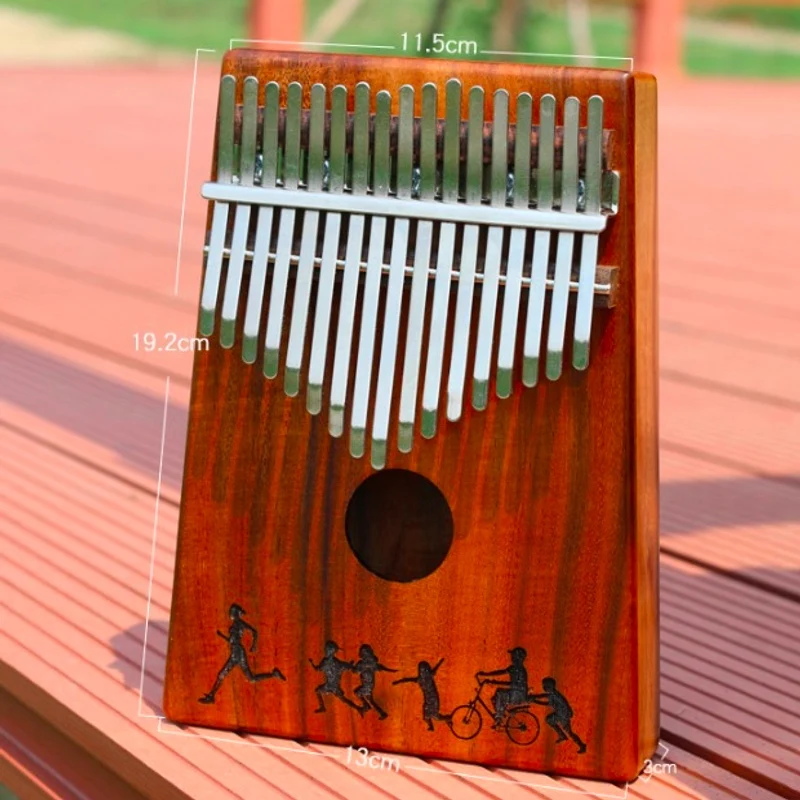 Kalimba 17 клавиш большой палец пианино карманный размер для начинающих