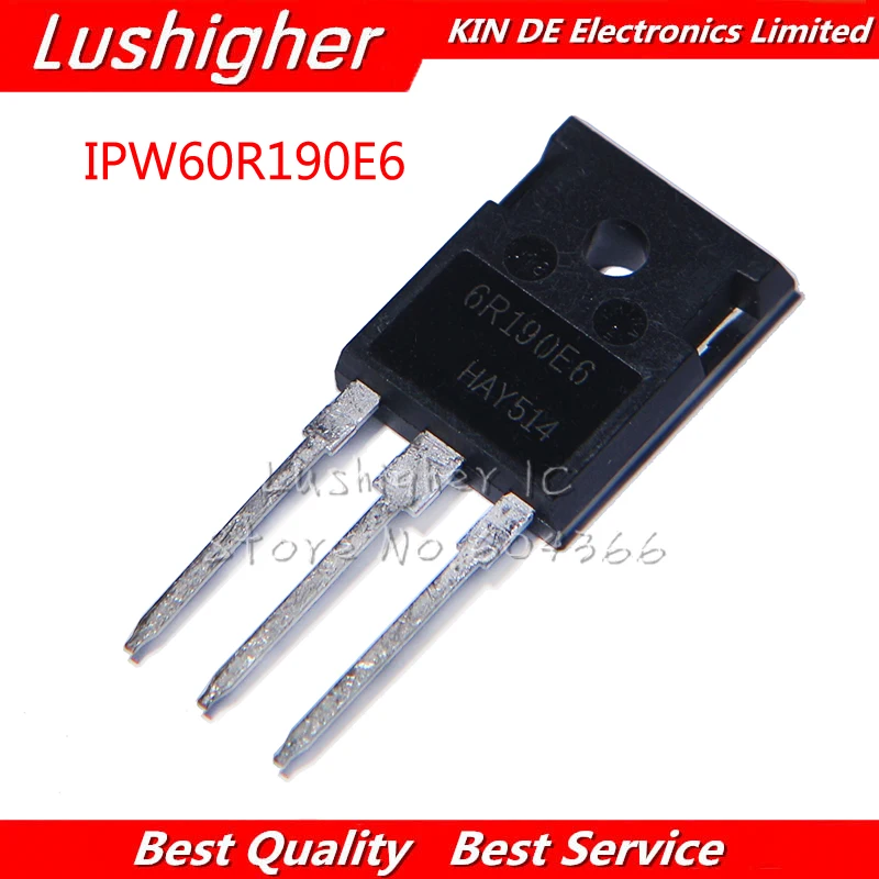 5 шт. 6R190E6 TO247 IPW60R190E6 TO 247|Интегральные схемы| |