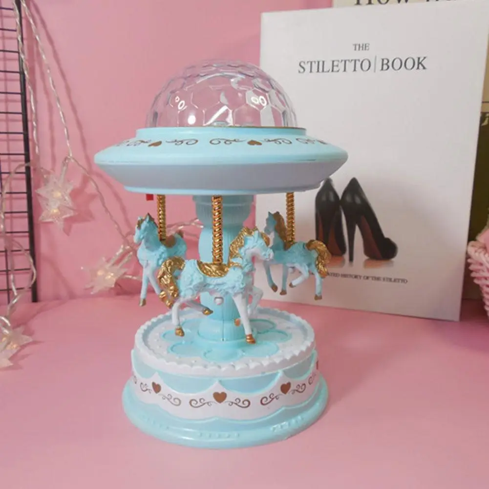 Веселая карусель музыкальная шкатулка для детей подарок на свадьбу день