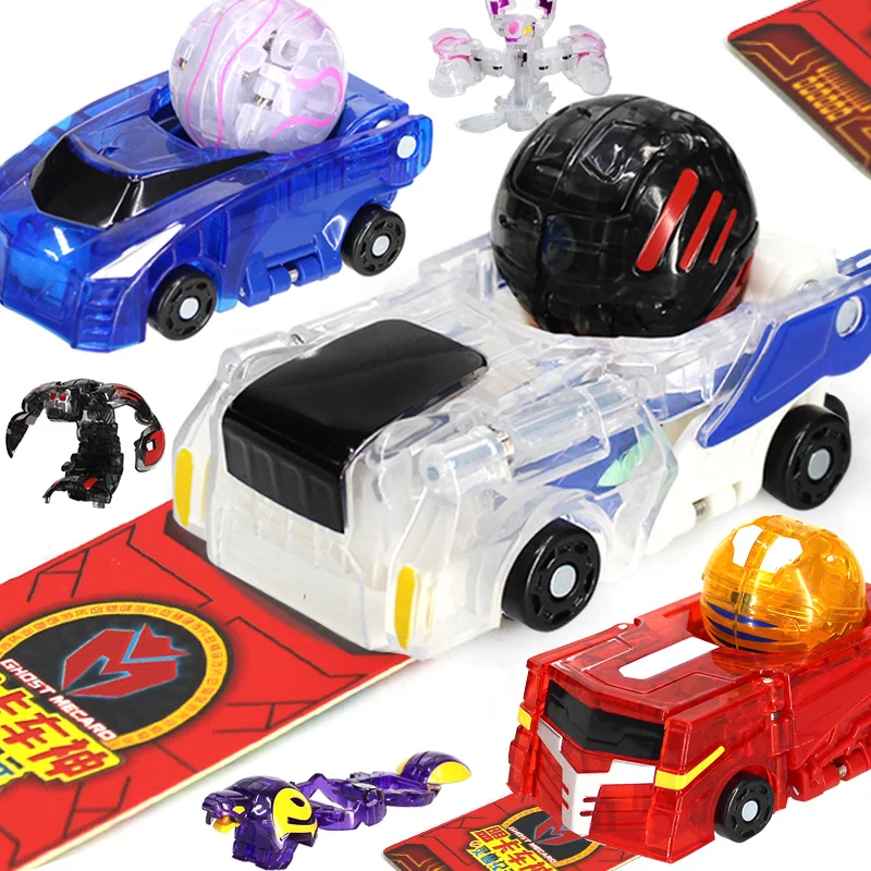 MONKART деформация Монстр Робот яйца поворотный автомобиль макас бакубол Bakucar