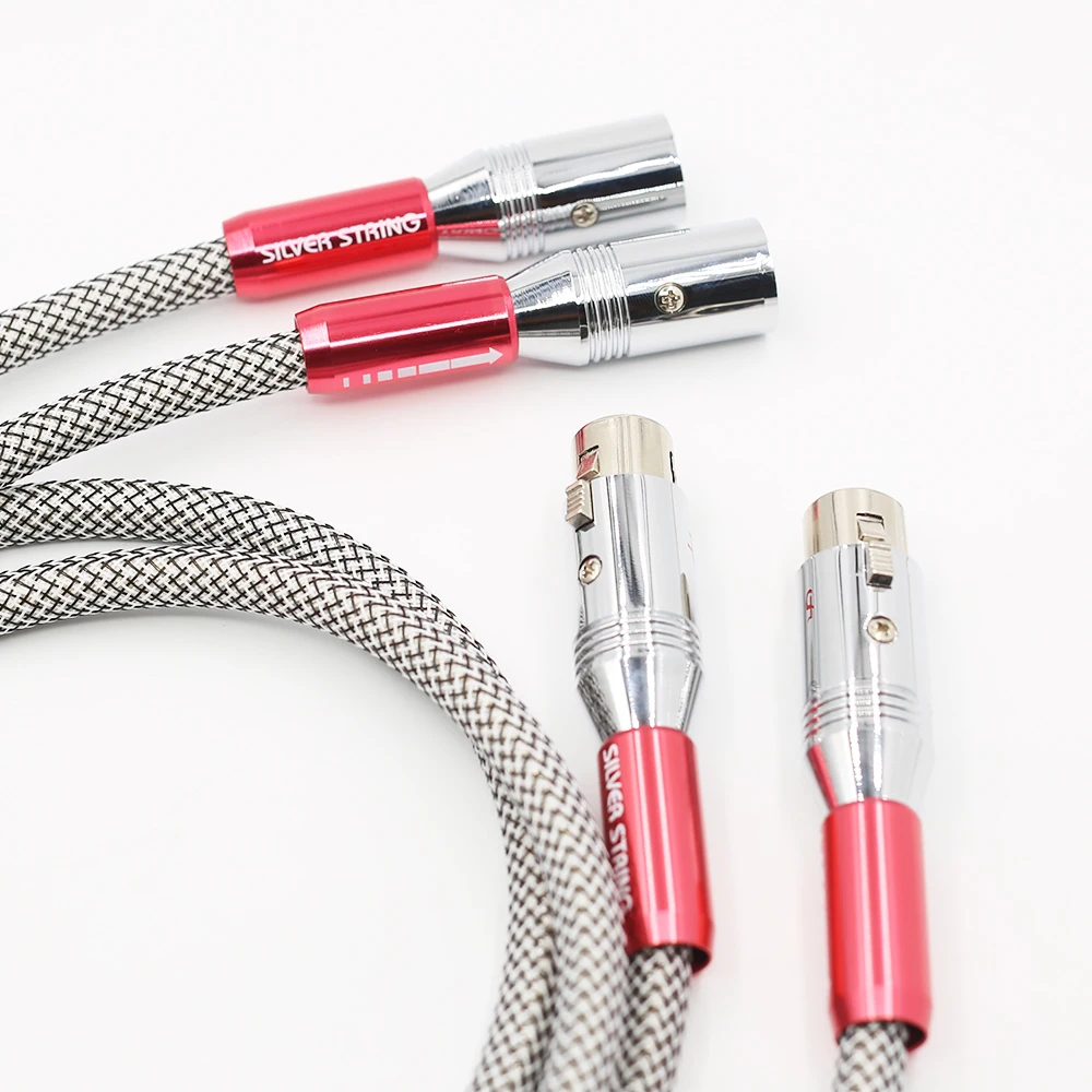 VX09001 аудио посеребренный hifi XLR кабель 1 м xlr Аудио Видео 5 | Электроника