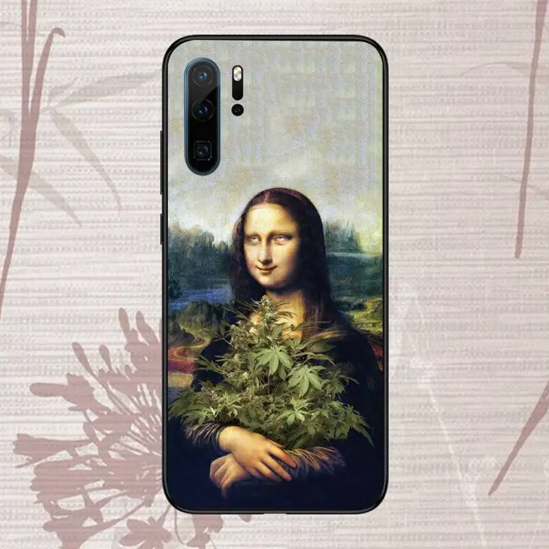

Mona Lisa funny Spoof Art Phone Case For Huawei P20 P30 P40 lite Pro P Smart 2019 Mate 10 20 Lite Pro Nova 5t