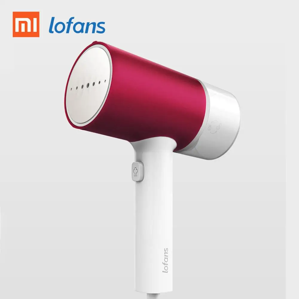 XiaoMi Mijia Lofans отпариватель одежды мини утюг портативный дорожный бытовой электрический генератор очиститель глажка на весу техника - Цвет: Красный