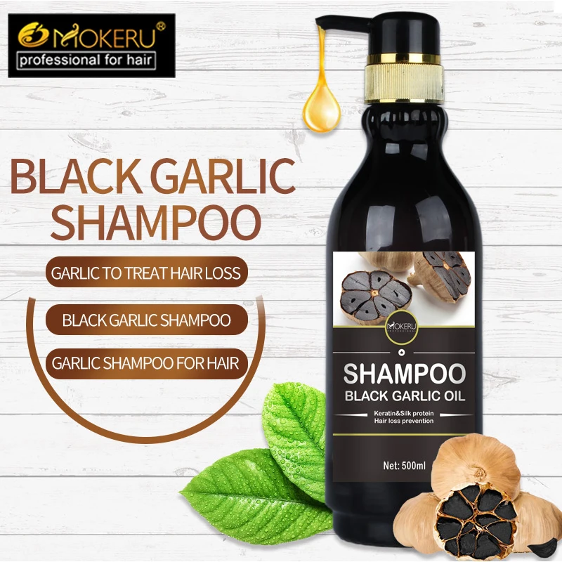 

Anti Hair Loss Organic Keratin Black Garlic Shampoo Black Garlic Extract For Hair Growth Hair Care