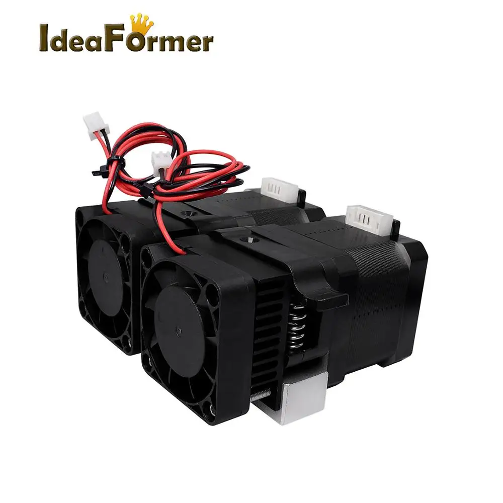 MK8 MK9 двойной головной экструдер полный комплект 12 V/24 V для 1,75 мм нити с мотором, тепло, комплект, ГОРЛОВАЯ ЧАКРА, сопла и вентилятор 3D-принтеры запчасти