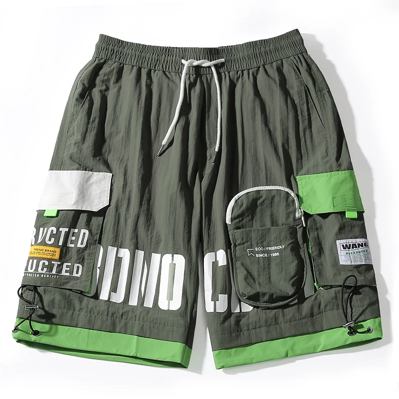 GOESRESTA летние мужские шорты модные свободные с большим карманом Модные уличные