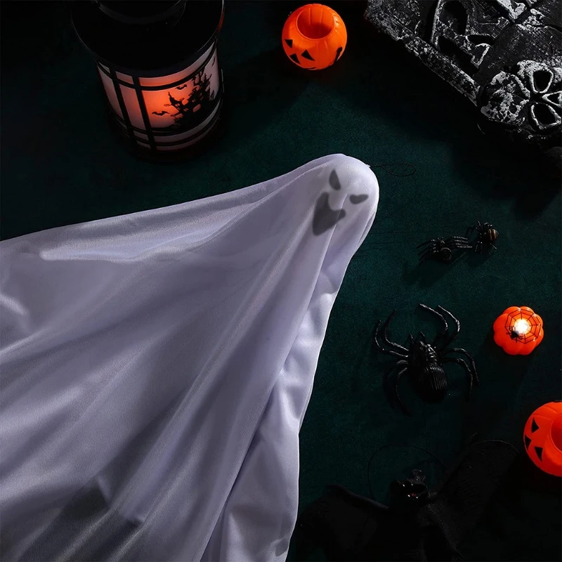 

T5EC Hanging Ghost Wall Mounted Decoration Popular Scary Prank Props Funny Novelty Gag for Halloween Backyard House Decors