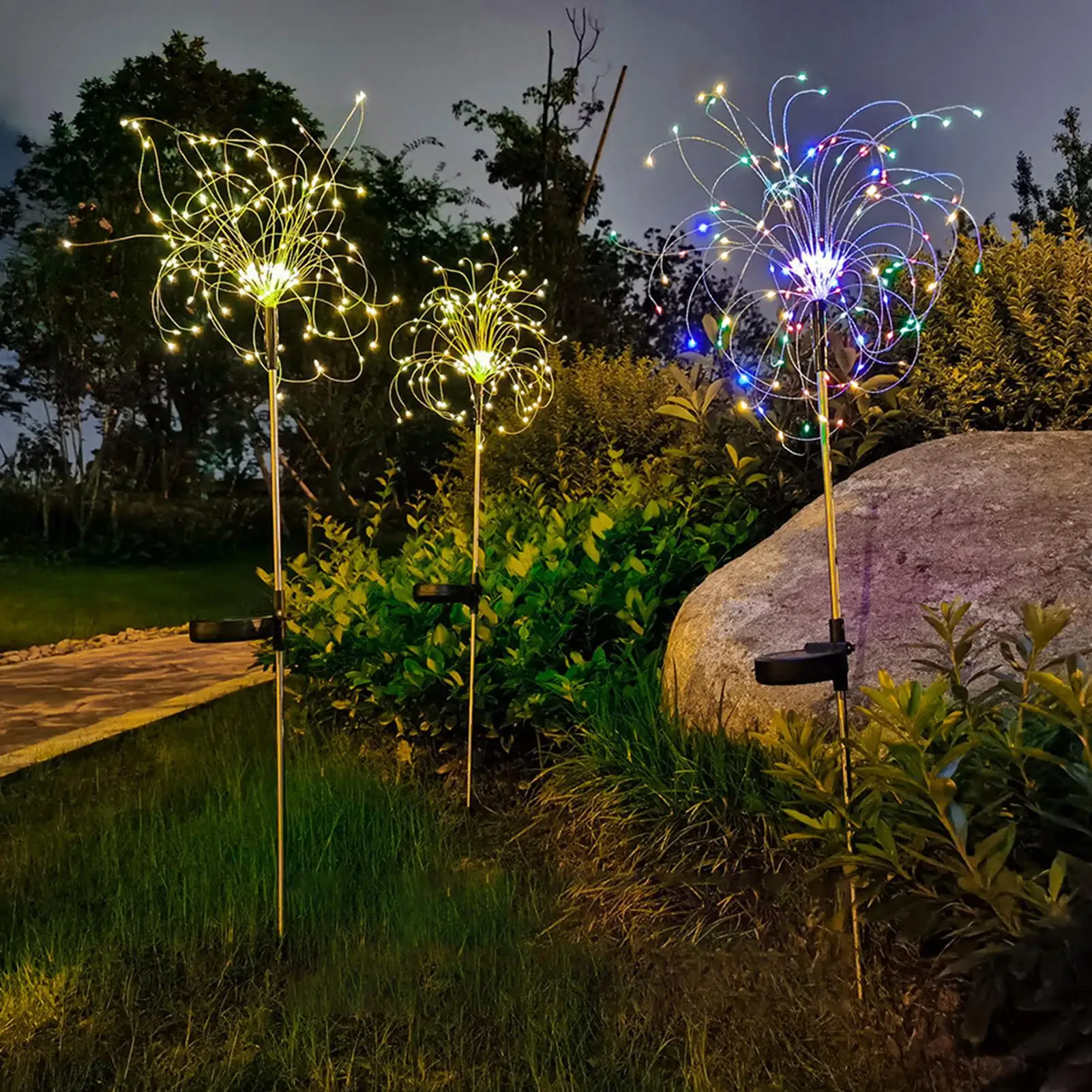 

Solar-Powered Led Dandelion Pathway Garden Wedding Party Decorating Little Night Lights