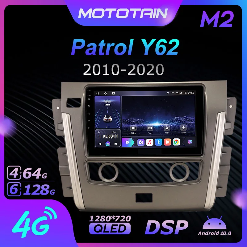 

K7 Ownice 6G+128G Android 10.0 Car Radio For Nissan Patrol Y62 2010 - 2020 Multimedia Player Video Audio 4G LTE GPS Navi