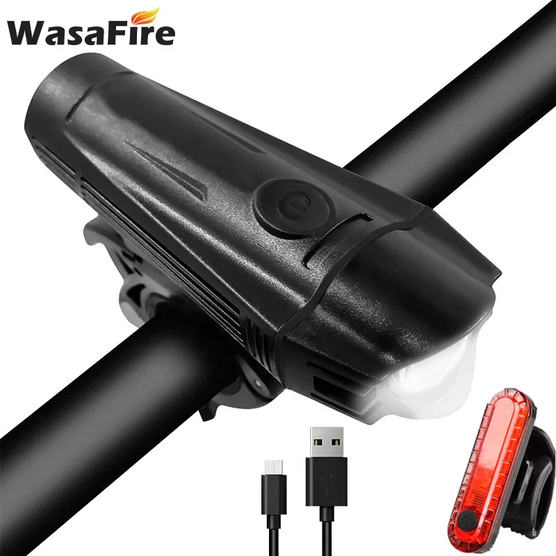 Комплект перезаряжаемых велосипедных фар USB XML T6 светодиодный фонарь для горного