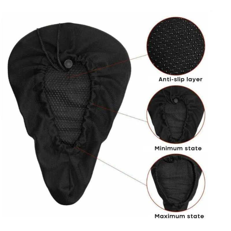 

New 3D Soft Bike Bicycle Cycle Extra Comfort Gel Pad Cushion Cover For Saddle Seat Comfortable Foam Seat Mountain Cycling