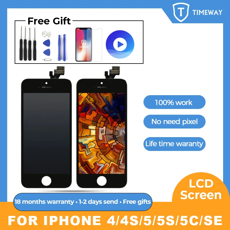 5 шт. PR7 AAA + для iPhone 5G 5S 5C SE сенсорный экран планшета без битых пикселей сборки Digitizer