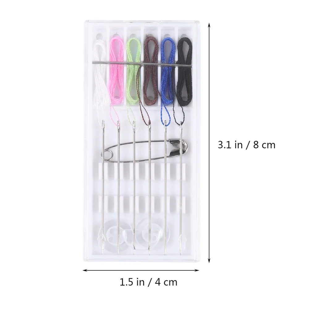 5 комплектов одноразовый набор швейных инструментов для отелей с вышивальной