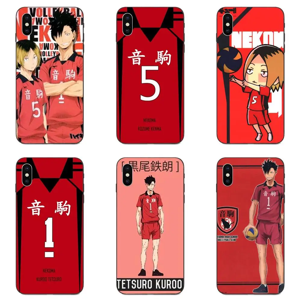 Аниме-волейбол Haikyuu Nekoma Джерси для Xiaomi Mi Mix Max Note 2 2S 3 5X 6 6X 8 9 SE A1 A2 Lite Play Pro F1 мягкие