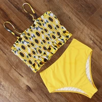 sunflower swimwear 2020 bikini women sexy bandeau bikini set plus size tankini high cut swimsuit bathing suit high waist biquini