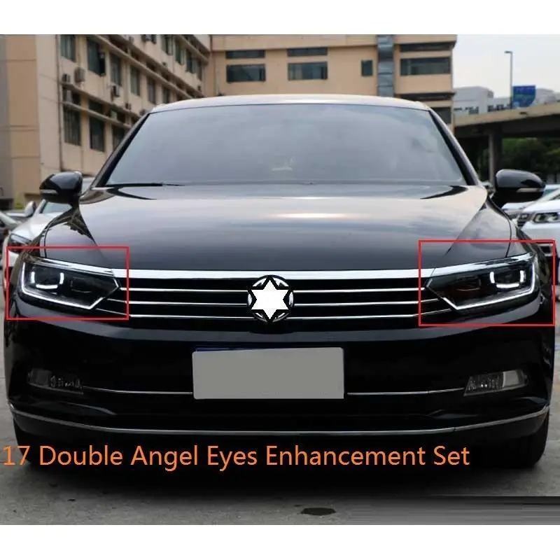 MODEL F Внешний аксессуар, боковая Поворотная сигнальная лампа Luces Led Para, автомобильные фары, автомобильные фары в сборе 17 для Volkswagen Magotan - Цвет: MODEL F