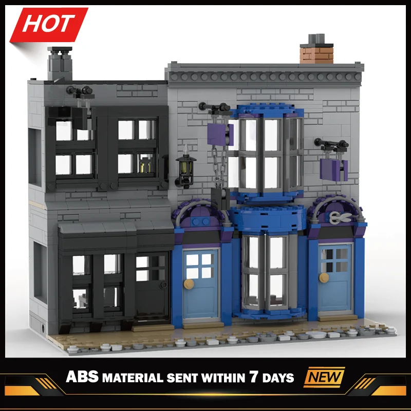 

Street View House Model Scene Madamed-Malkinsed-Potage'sed Cauldron Shop Children's Toys l Building Blocks Bricks For Kids Gifts