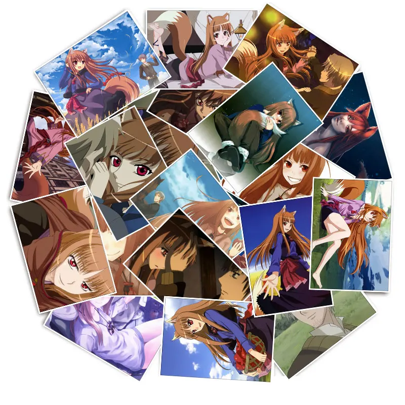 Наклейки на мобильный телефон Spice and Wolf Holo 25 шт./упак. для автомобиля мотоцикла