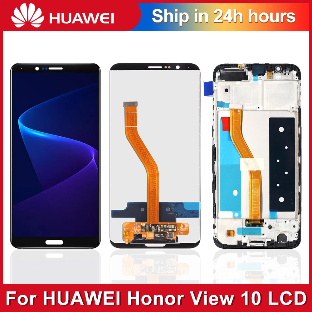 

Original For Huawei Honor View 10 BKL-L09 / Honor V10 BKL-AL00 BKL-AL20 LCD Display Touch Screen Digitizer Assembly With Frame