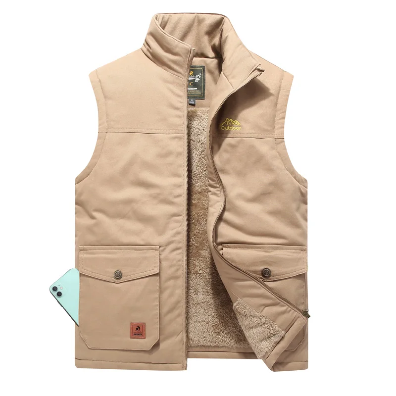 

Уличная Мужская военная одежда, армейский Тактический Повседневный жилет с множеством карманов, куртка без рукавов, флисовый жилет, большо...