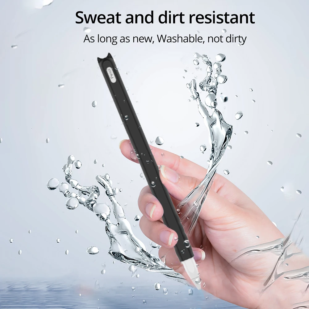 

Совместимый защитный чехол для сенсорного стилуса, силиконовый чехол для защиты от потери для Apple Pencil 2-го поколения, милый чехол с кошкой