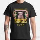 Мужская футболка с цветочным принтом Bingus, уличный стиль, Повседневная футболка с коротким рукавом для мужчин