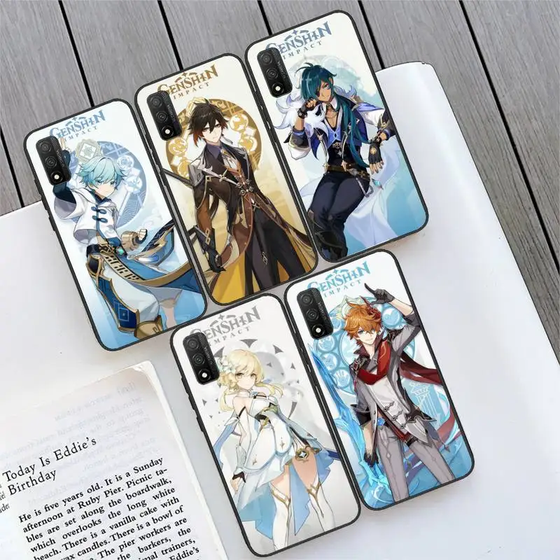 

Genshin Impact Anime Phone Case For Honor 8 9 10 20 30 8x 9x 8s 7a 10i 20s 5A 8c v30 pro lite play Cover Fundas Coque