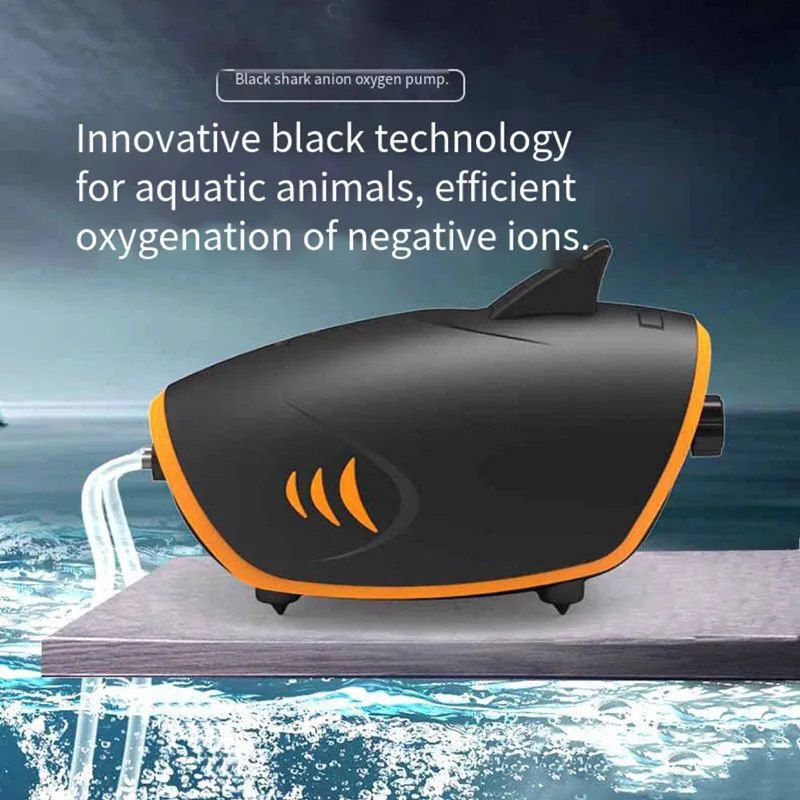 Кислородный насос с анионами черной акулы кислородный для аквариума кислородная