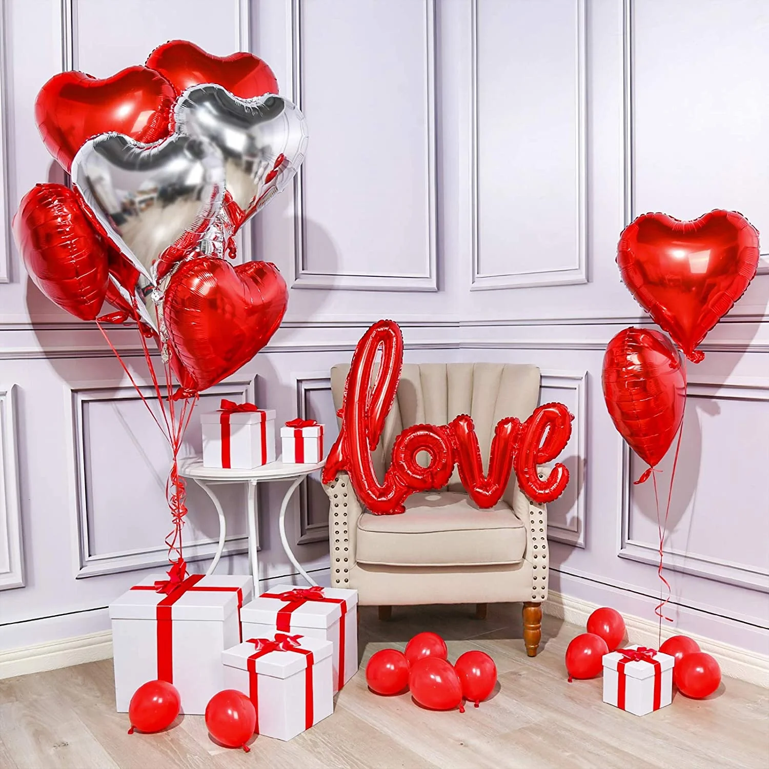 

Love Letter Diamond Ring Foil Balloons Lips Balloon Wedding Anniversary Valentine's Day Party Decorations Supplie Helium Globos